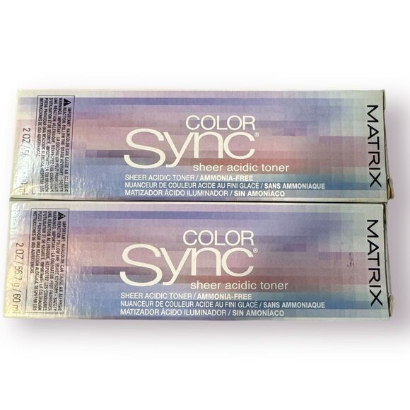 Matrix Color Sync Sheer Acidic Toner Brunette Neutral 2‎ tubes Base 4-6 Set of 2 - Picture 1 of 5